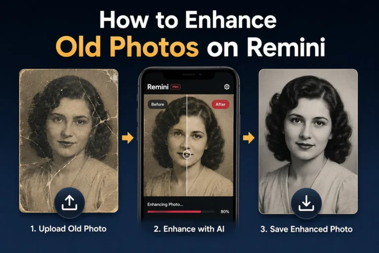 How to Enhance Old Photos on Remini