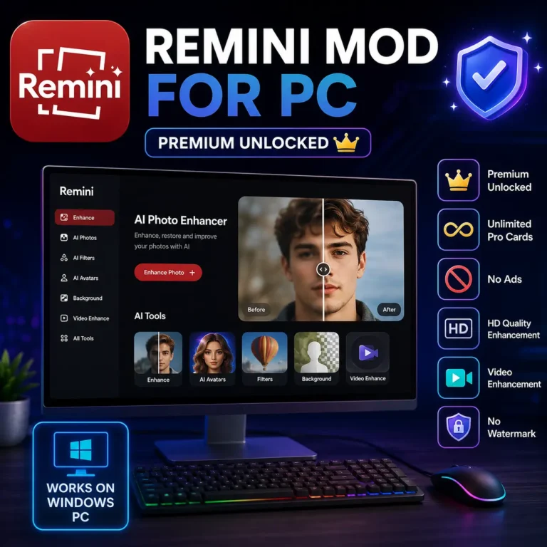 Remini Mod For PC Download Latest Version For Windows